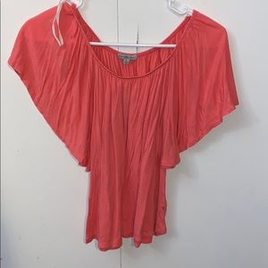 pink off the shoulder top